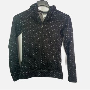 Columbia Titanium Dotted Print Black Hoodie in Size S